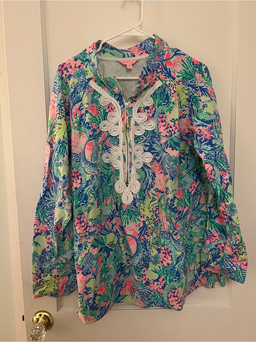 Lilly Pulitzer Skipper Popover - Mermaid’s Cove - XL EUC - Picture 7 of 10